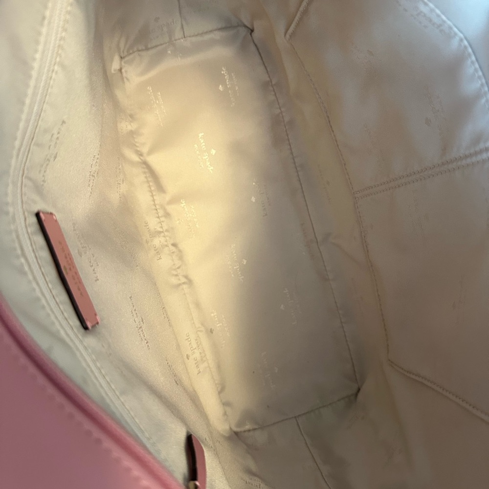 β οΈβ₯οΈ NEW KATE SPADE β₯οΈβ£οΈ KARLA WRIGHT PLACE TOTE PINK LEATHER BAG - Picture 5 of 5